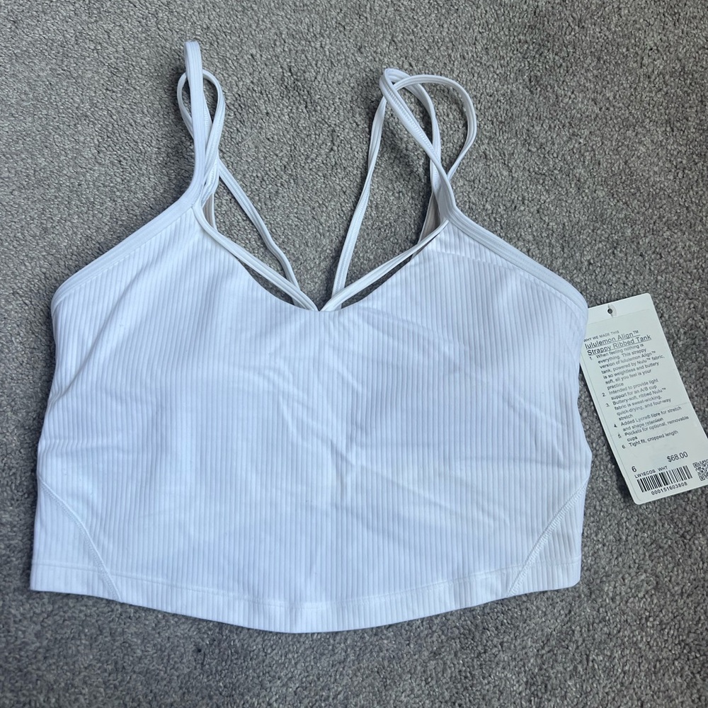White Strappy Crop Top